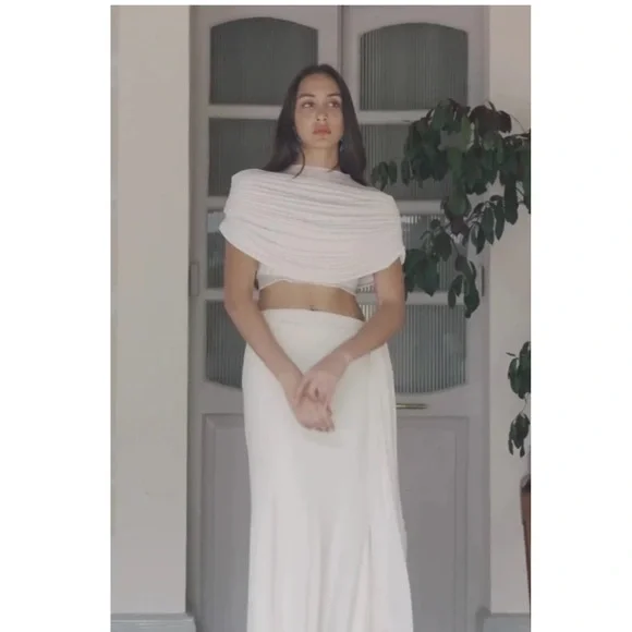 Deme By Gabriella Revolve Alyssa 3 Piece Co-Ord Set in Off White size medium - Picture 4 of 16